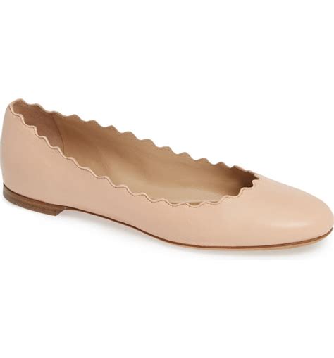 chloe lauren scalloped flats